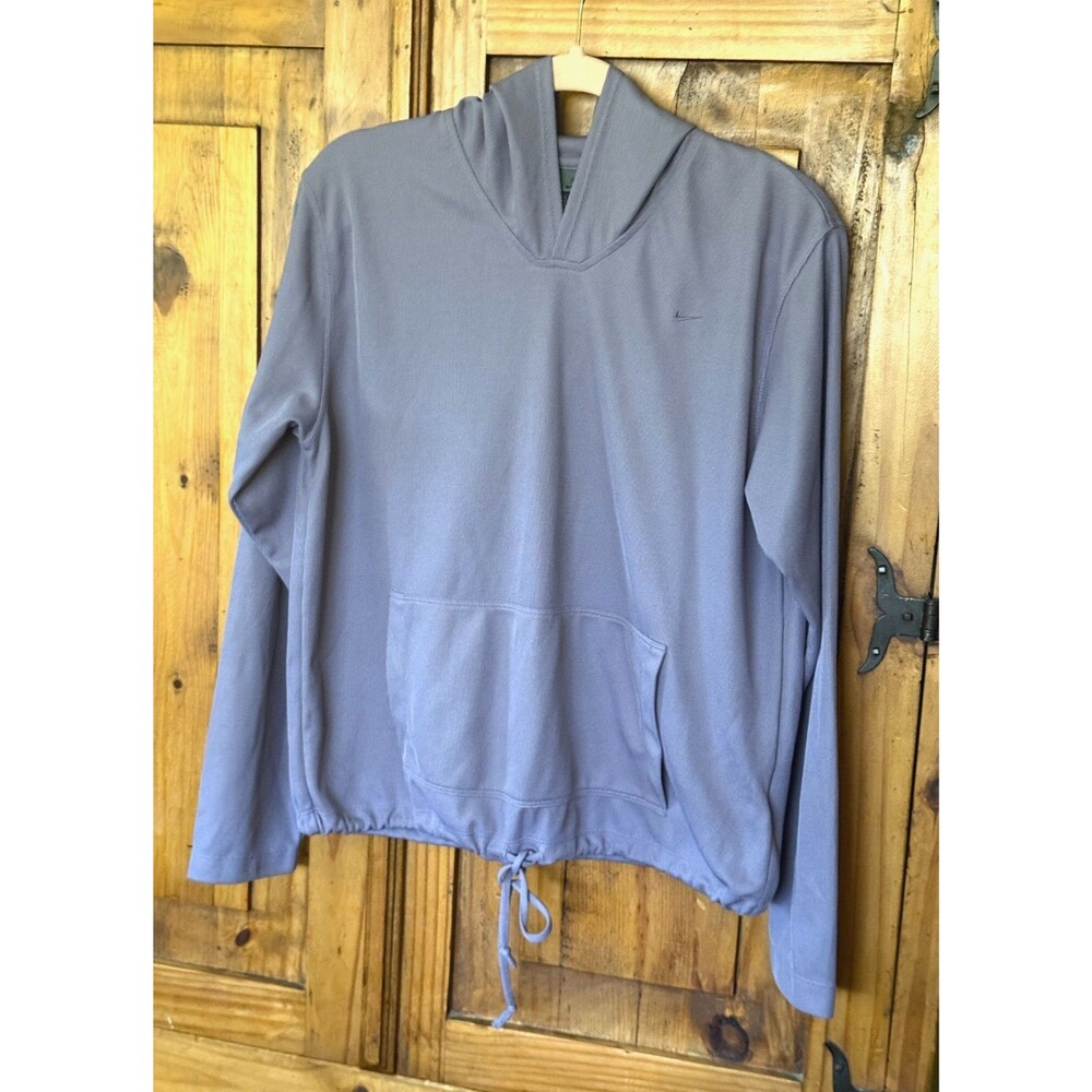NWOT Nike Women's Lilac Dri-FIT Light Weight Long Sleeve Hoodie Size L (12-14)